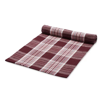 Sur La Table Fall Harvest Plaid Table Runner, 108" x 16"