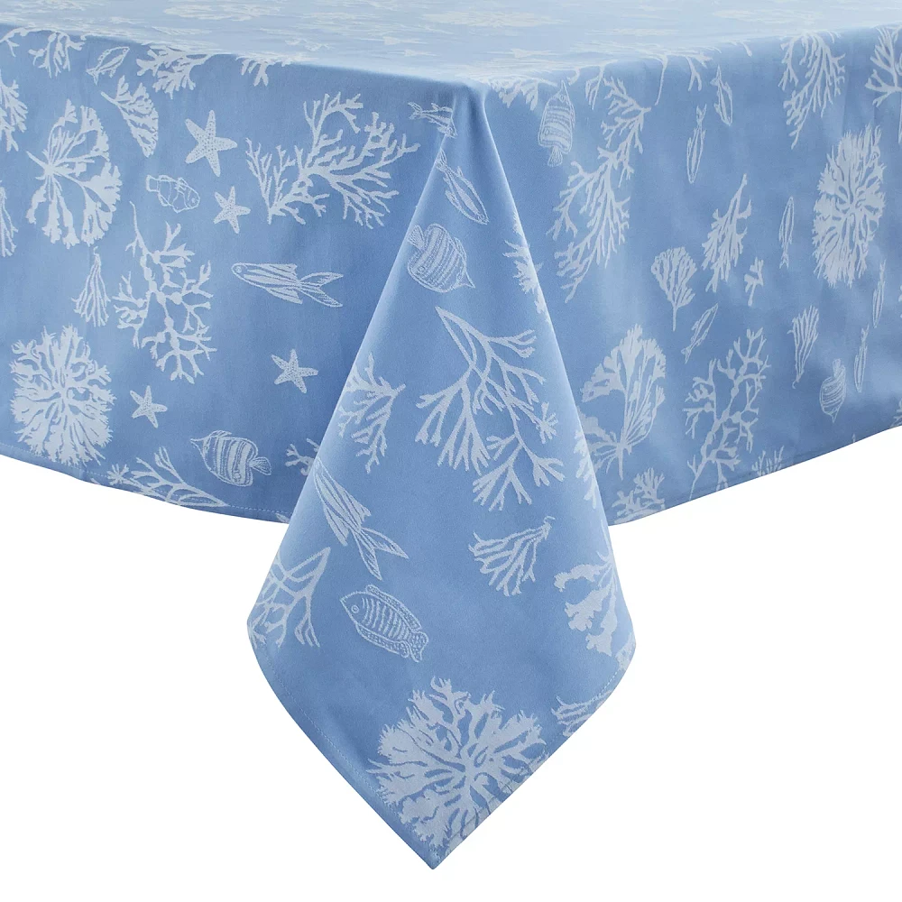 Sur La Table Jacquard Coral Tablecloth