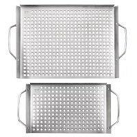 Stainless Steel Grill Grids, Set of 2