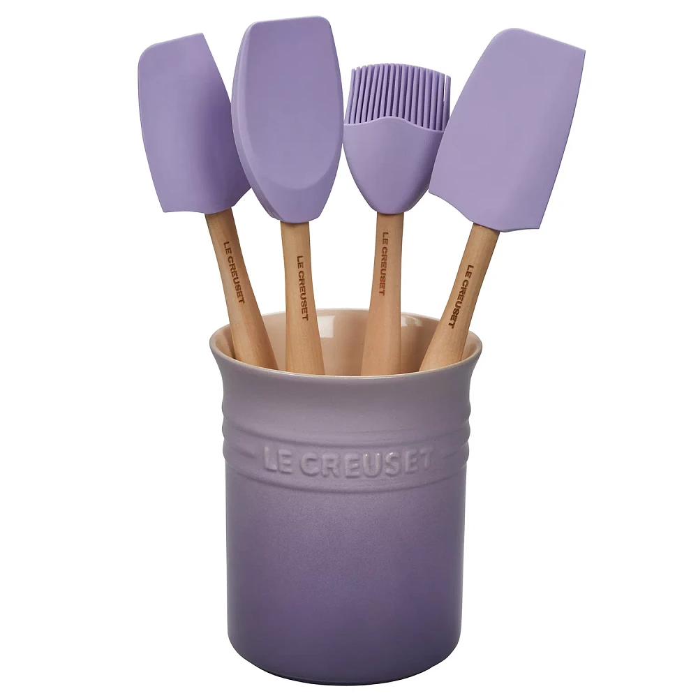 Le Creuset 5-Piece Utensil Set with Crock