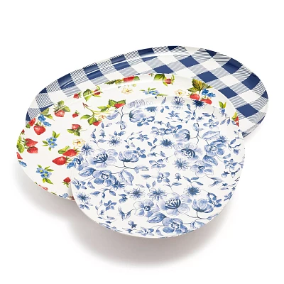 Sur La Table Summer House Melamine Oval Platters, Set of 3