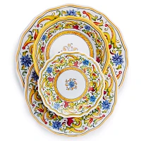 Sur La Table Floreale 16-Piece Melamine Dinnerware Set