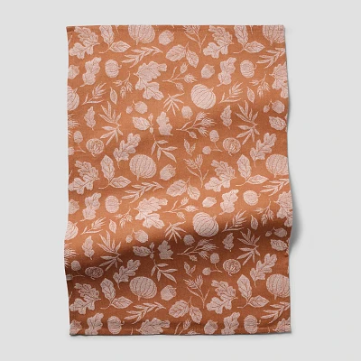 Sur La Table Jacquard Leaves Towel