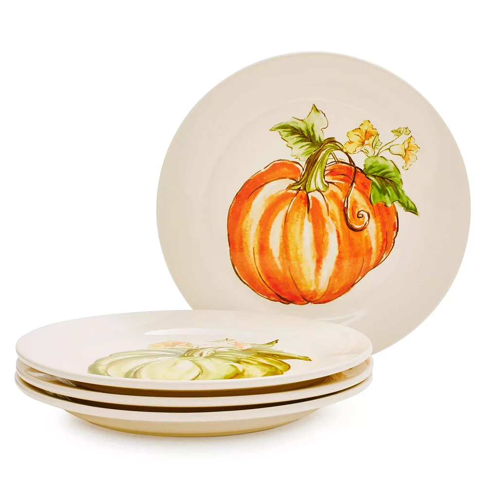 Sur La Table Pumpkin Salad Plates, Set of 4