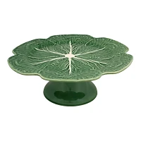 Bordallo Pinheiro Cabbage Cake Stand, 12"