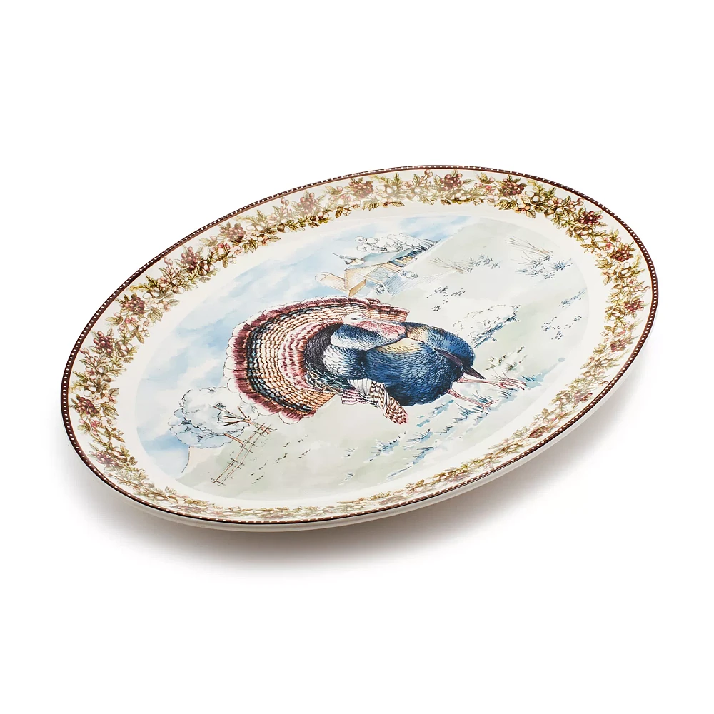 Sur La Table Turkey Oval Platter