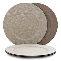 Sur La Table Wood-Grain Chargers