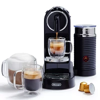 Nespresso CitiZ by De’Longhi Espresso Machine with Aeroccino3 Frother, Black