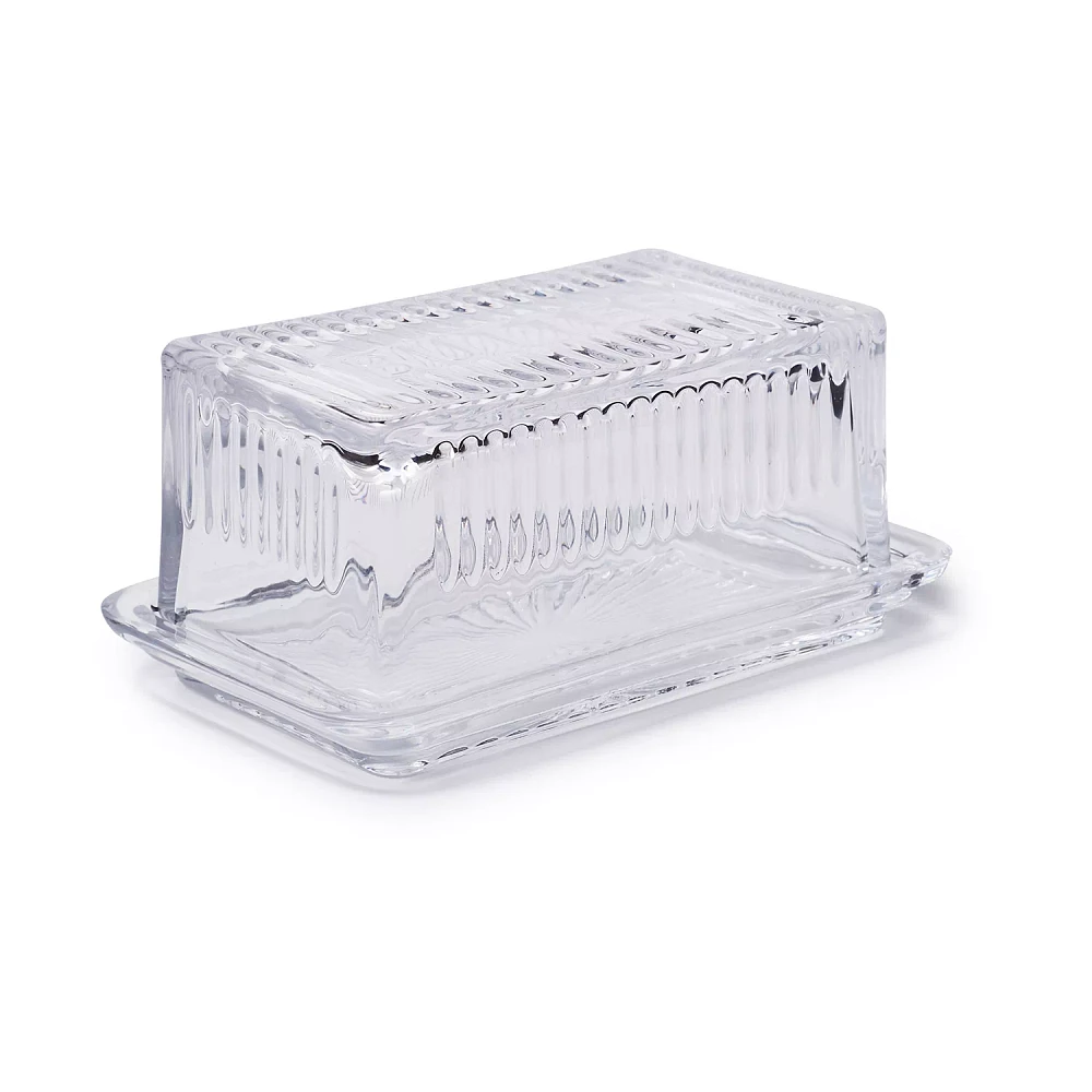 Sur La Table Glass Butter Dish