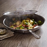 All-Clad D3 Stainless Steel Skillet with Lid