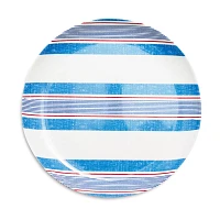 Sur La Table Pique-Nique Stripe Melamine Salad Plates, Set of 4