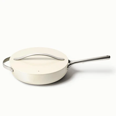 Caraway Ceramic Nonstick Sauté Pan with Lid