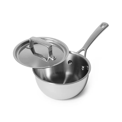 Sur La Table Classic 5-Ply Stainless Steel Saucepan