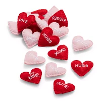 Sur La Table Valentine’s Felt Heart Scatter, Set of 18