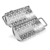 Sur La Table Stainless Steel Rolling Grill Basket