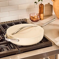 Caraway Ceramic Nonstick Sauté Pan with Lid