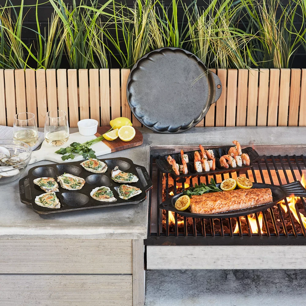 Sur La Table Cast Iron Shrimp Pan