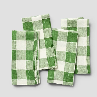 Sur La Table Linen Check Napkins