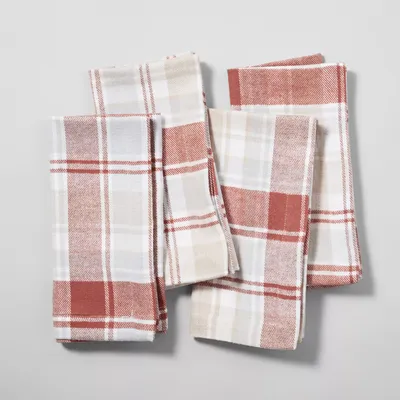 Sur La Table Plaid Napkins, Set of 4