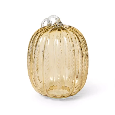 Sur La Table Orange Glass Décor Pumpkin