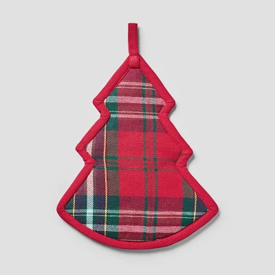 Sur La Table Plaid Tree Potholder