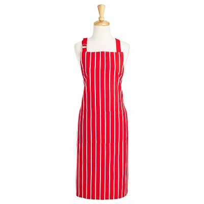 Sur La Table Red Butcher Stripe Kitchen Apron