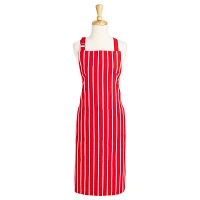 Sur La Table Red Butcher Stripe Kitchen Apron
