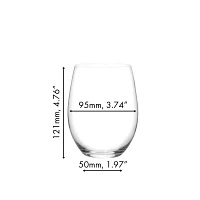 RIEDEL O Wine Tumbler Cabernet/Viognier Wine Glass, Set of 8