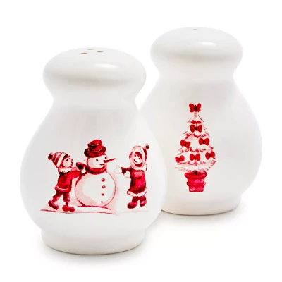 Sur La Table Snowy Lane Salt & Pepper Shakers