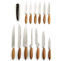 Schmidt Brothers Cutlery Bonded Teak 15-Piece Knife Block Set