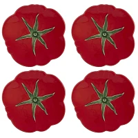 Bordallo Pinheiro Tomato Bread & Butter Plates, Set of 4