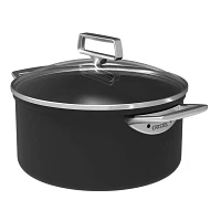 Cristel Castel Pro Ultralu Nonstick Stewpot with Lid, 5.5 Qt. 