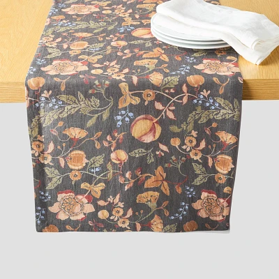 Sur La Table Persimmon Floral Runner