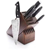 Bob Kramer Stainless Damascus 7-Piece Block Set by Zwilling J.A. Henckels®