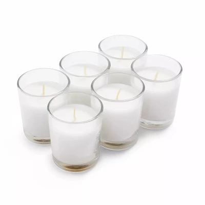 Citronella Glass Votives, Set of 6