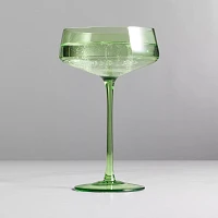 Sur La Table Green Coupe Glass