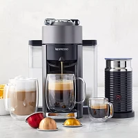 Nespresso Evoluo Deluxe by De’Longhi with Aeroccino 3 Frother, Titan