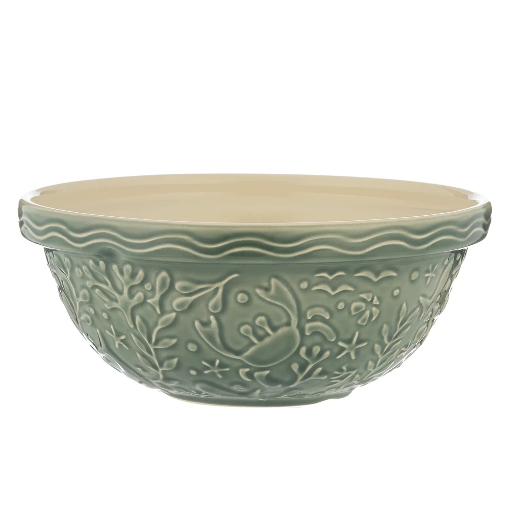 Mason Cash Nautical Gray Crab Mixing Bowl, 2.85 Qt.