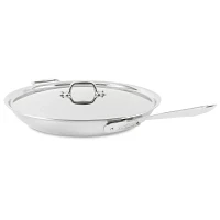 All-Clad D5 Brushed Stainless Steel Skillets w/ Lid