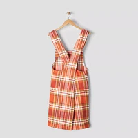 Sur La Table Orange Plaid Smock Apron