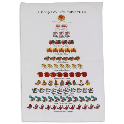 Sur La Table The Food Lover’s 12 Days of Christmas Flour-Sack Towel