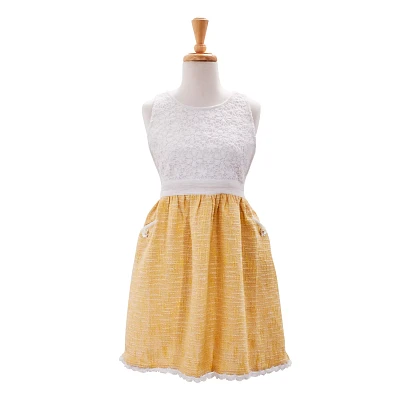 Sur La Table Vintage Lace Yellow Apron