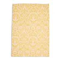 Sur La Table Yellow Damask Jacquard Kitchen Towel, 28" x 20"