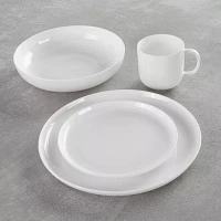 Fortessa Gourmet Essentials Bone China Coupe Dinner Plates, Set of 4