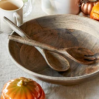 Sur La Table Gray Mango Wood Servers, Set of 2