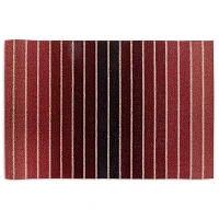 Chilewich Block Stripe Shag Mat, Citron