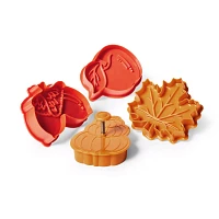 Sur La Table Harvest Impression Cookie Cutters, Set of 4