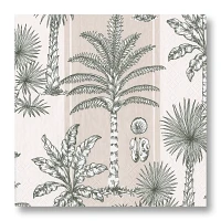 Caspari Southern Palms Cocktail Napkins, Set of 20