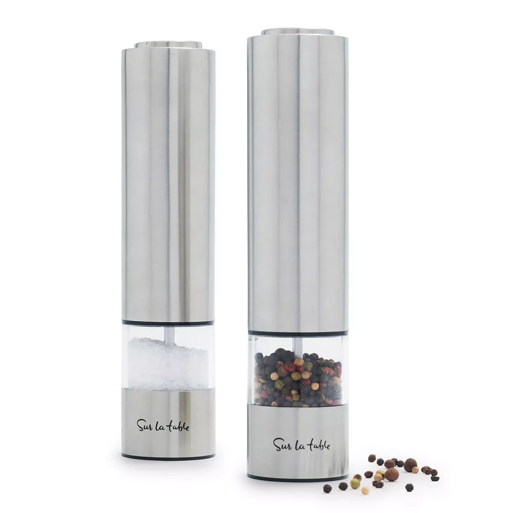 Sur La Table Electric Salt & Pepper Mill Set