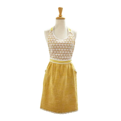 Sur La Table Yellow Lace Apron